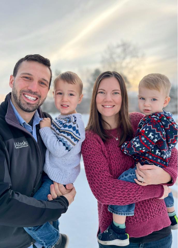 Nathan Stump with his family